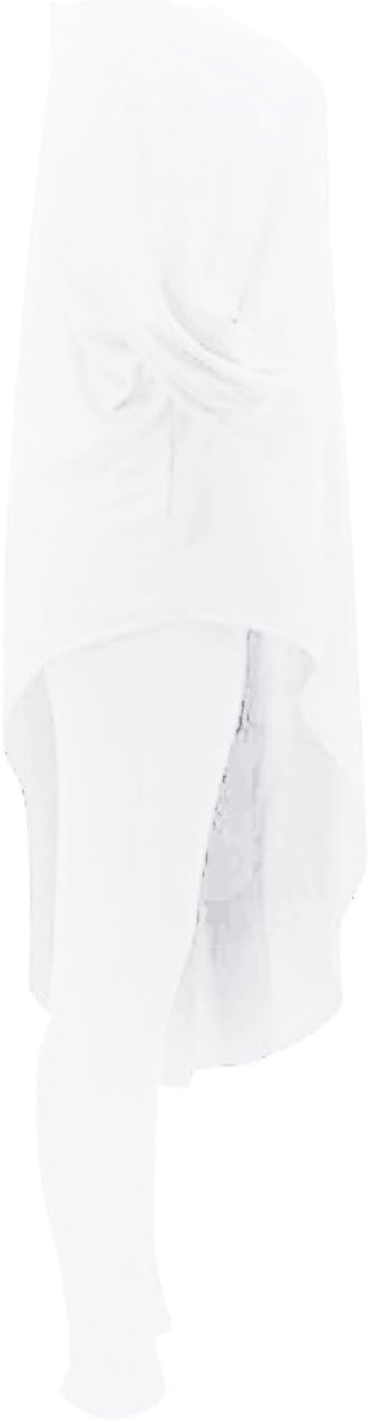 Chatinction Womens Casual 2 Piece Outfit Loose Off Shoulder Irregular Hem Tunic Top Bodycon Pants Tracksuits Set - Image 4