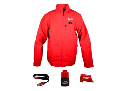 Milwaukee M12 Heated Red Jacket Kit XL with Battery