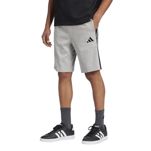adidas Men's Essentials 3-Stripes Single Jersey 10-inch Shorts