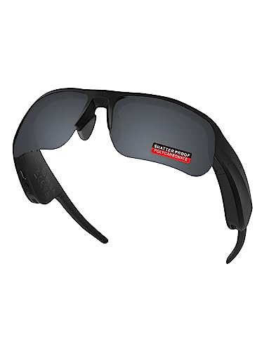 Image of PRO+ Polycarbonate Polarized Replacement Lenses & Nose Pads for BOSE Tempo BMD0011 Sunglasses - Pitch Black