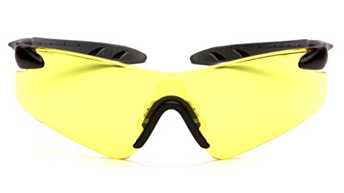 Pyramex Safety Rotator Eyewear, Black Temples, Amber Lens #TOP1