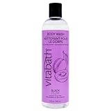 Vitabath Black Plum Body Wash Moisturizing Bath & Shower Gel Cleanser - Radiant Cleanse & Restore Nourishing Skincare for Women & Men - Paraben-Free - 12 fl oz