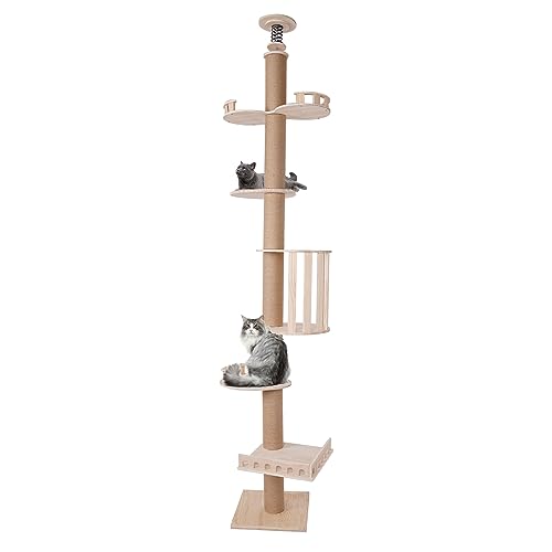 Árbol para Gatos Ajustable de Piso a Techo 104.3" miniatura 1