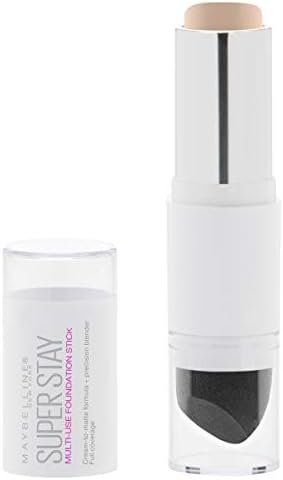 Maybelline New York Super Stay Foundation Stick For Normal to Oily Skin, Natural Ivory, 0.25 oz.