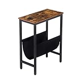Perfekte Größe: 48 x 24 x 61 cm, dieser Beistelltisch ist kompakt, bietet aber viel Stauraum. Sie brauchen sich keine Sorgen mehr darüber zu machen, dass Sie nirgendwo Ihre Getränke, Lampen, Zeitschriften usw. unterbringen können