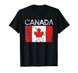 Vintage Canada Canadian Flag Pride Gift T-Shirt