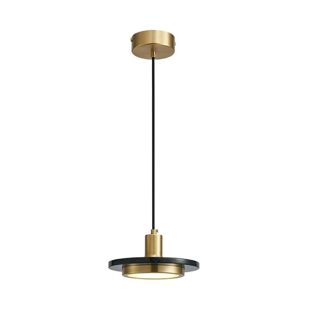 Suspension en marbre vert foncé pour régler la hauteur du lustre