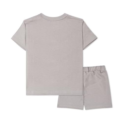 Image of ARIEL Baby Boys & Baby girls Cotton Printed Round Neck Half Sleeve T-shirt & Short Summer Clothing Sets