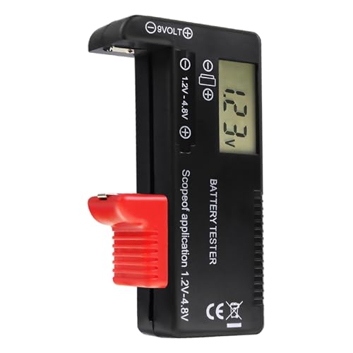 Digital Battery Tester for AAA, AA, C, D, N, Button Cell, Lithium Batteries