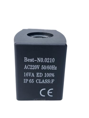 Best-NO.0210 AC220V Air Conditioning and Refrigeration Solenoid Valve Coil, All Copper, Inner Hole 13 High 43(AC220V)