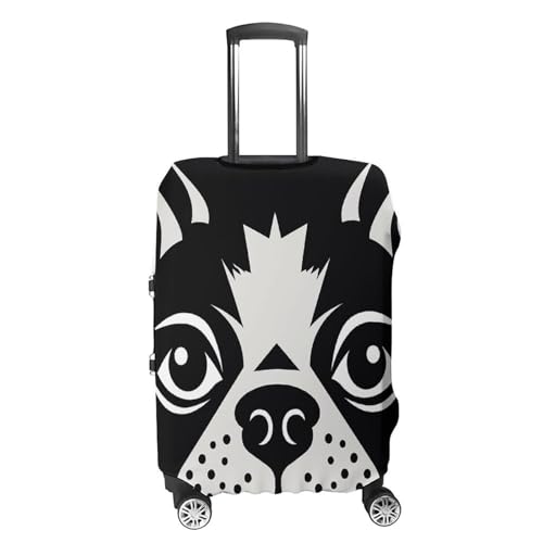 French Bulldog Printed Luggage Cover Protector, Fits 18-32 Inch Luggage4