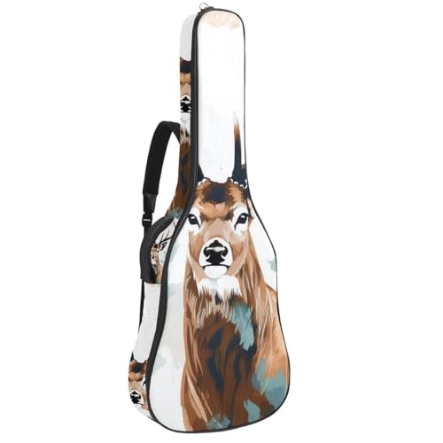 Sac pour guitare acoustique idéal pour musiciens nomades étui multicolore étanche