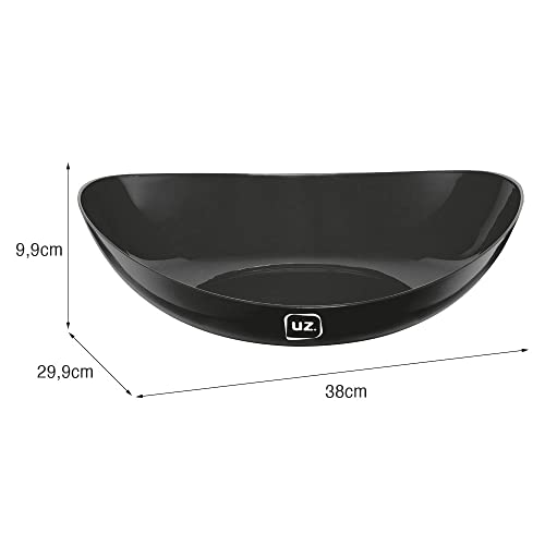 Saladeira Oval Plus 4 Litros Preto