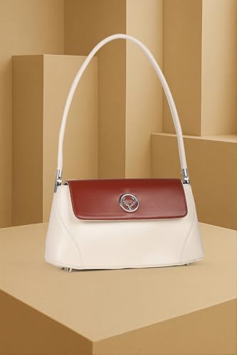Image of Allen Solly Women's Large Tote Shoulder Bag | PU Leather | Soft Touch | Detachable Sling | College & Daily Carry