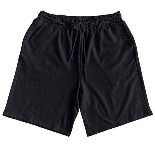 Xiaojmake Mens Sweat Shorts Athletic Gym Workout Short 5 Inches Inseam Cotton Training Bodybuilding Shorts with Pockets4