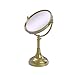 Allied Brass DM-1/2X-SBR 8-Inch Mirror with 2x Magnification, 17-23-1/2-Inch H, Satin Brass