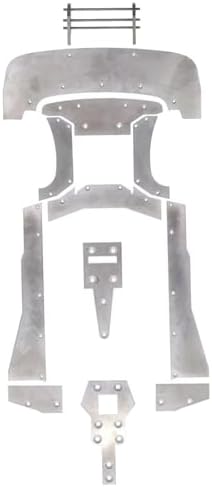 RC Car Accessories Compatible with ARRMA for Felony for Infraction for Limitless 1/7 RC Car Parts Metal for Chassis Armor Protection Skid Plate Front Bumper(1 Set) image 5
