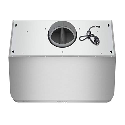 Empava 36 In. 500 Cfm Ducted Under Cabinet Range Hood With Push Button Controls Dual Sealed Aluminum Motor，Permanent Filters-Led Lights In Stainless Steel, 36 Inch, Silver #TOP5