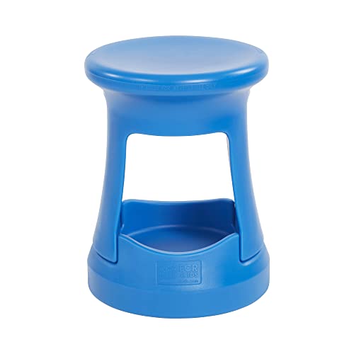 Image of ECR4Kids Storage Wobble Stool, 18in Seat Height, Active Seating, Blue