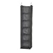 Household Essentials 66412 Linen 6 Shelf Hanging Closet Organizer, Gray