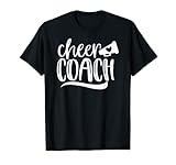Womens Cheer Coach Shirt, Megaphone Distressed Design