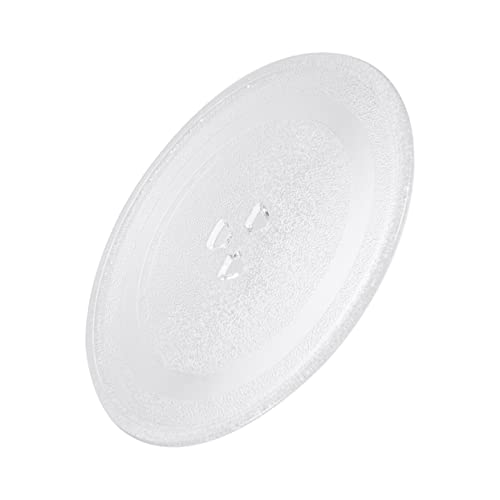 Microwave Glass Turntable Plate Diameter Sturdy Heat Resistant Oven Tray Accessory for Microwave Ovens Glass Plate for Long Term