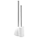 iDesign Plastic Toilet Bowl Plunger Set, Slim Compact Combo, 7.5