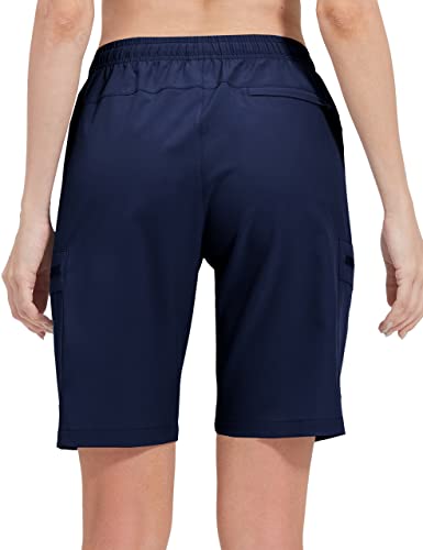 Image of NOMINATE Womens Hiking Cargo Shorts Women Summer Bermuda Shorts for Golf Workout with Zipper Pockets Lightweight Casual