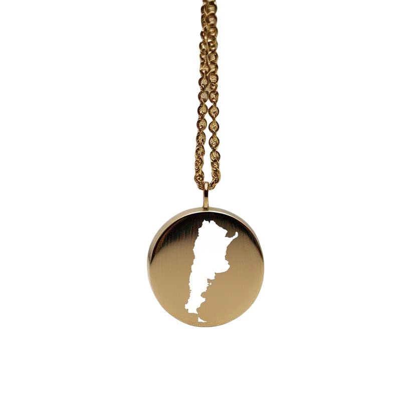 Joyería de viaje con colgante de Argentina de 24 mm para exploradores de mundo 1