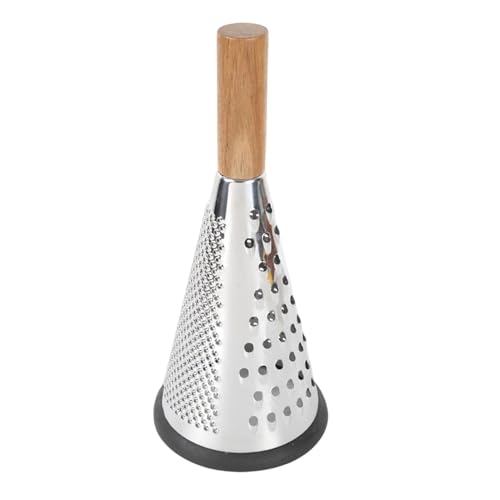 Rallador de profesional – queso acero inoxidable 8 pulgadas con mango, diseño múltiples lados, herramienta cocina eficiente | Accesorio para rallar parmesano, verduras, jengibre, culinaria casera
