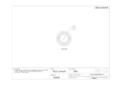 image for Timken 45290 Tapered Roller Bearing, Single Cone, Standard Tolerance, 
