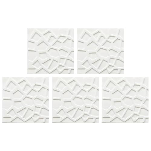 Papel pintado autoadhesivo para tapar grietas con espuma 3D impermeable y blanca 2