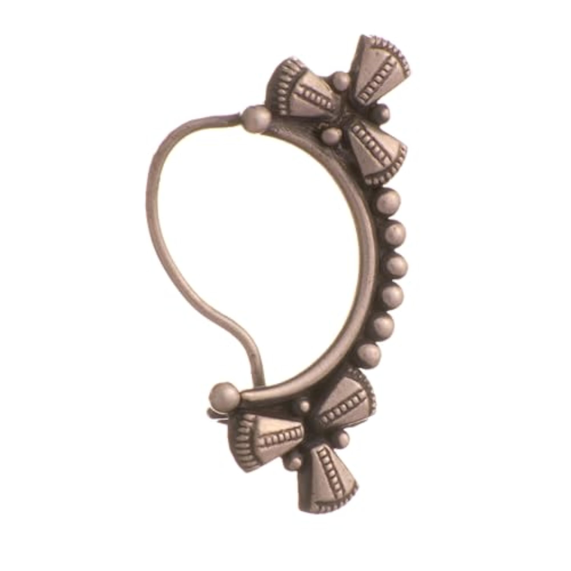 92.5 Silver Nath for Women | Silver Pinwheel Nath
