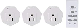 ESPLENTY Remote Control Outlet Wireless Smart Switch Plug for Electrical Household Appliances, 100-feet