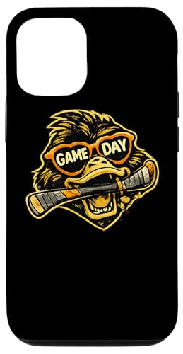 Funny Hockey Duck Game Day Vintage Shirt Fans �X�}�z�P�[�X iPhone 12/12 Pro �p