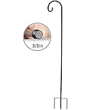 CERBIOR Adjustable Shepherd Hook, Heavy Duty Plant Hanger with Coating, Metal Hook Hangers for Plant...