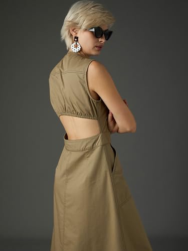 Image of Sassafras Women Waist Cut-Out Midi Dress