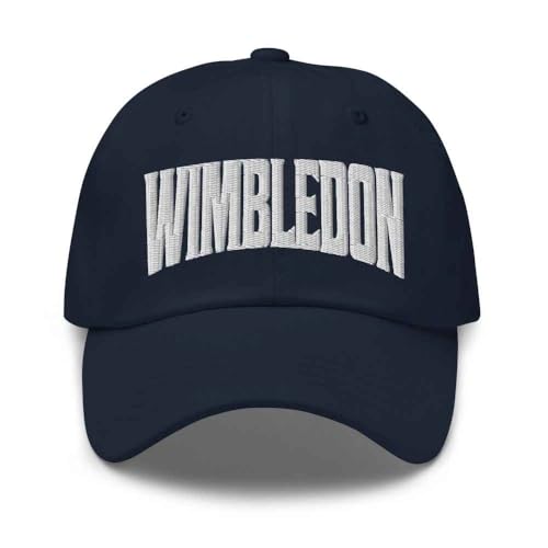Wimbledon Dad Hat North Dakota ND Embroidered Navy