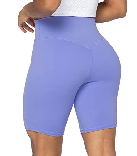 Image of Sunzel No Front Seam High Waist Biker Shorts for Women, Squat Proof Yoga Workout Gym Bike Shorts | 3, 5 Or 8-Inch Inseam, High Waisted, Tummy Control, No Front Seam, Buttery Soft, Compression Fit, Squat Proof