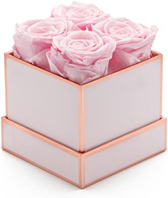 Preserved Roses Box of Roses Eternal Rose Roses for Mom, Flowers for Delivery Prime Home Décor Gift for Valentine, Birthday, Mother's Day, Anniversary