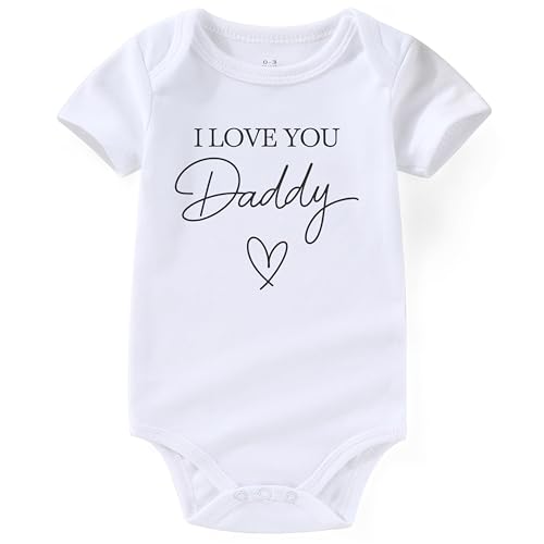 Image of Acwssit I love you Daddy girl Newborn Baby Boy Outfit Infant Funny Baby Girl Clothes