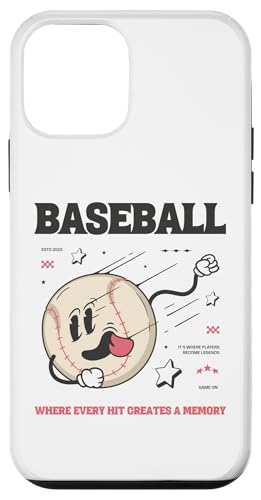 Camiseta deportiva divertida de dibujos animados de béisbol para jugadores y fanáticos Carcasa para iPhone 12 mini