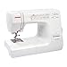 Janome HD-5000 Heavy Duty Sewing Machine with Aluminum Body, 18 Stitches, Free Arm, and Built-In Needle Threader (White)
