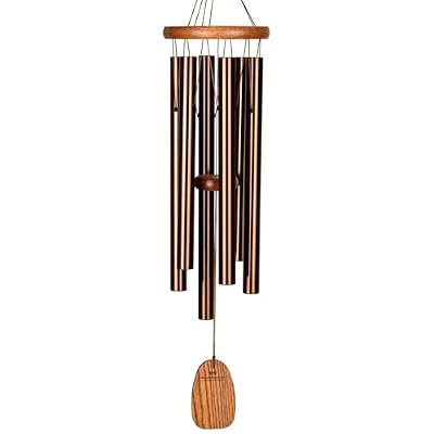 Woodstock Wind Chimes Amazing Grace Chime Medium (24'') Bronze Wind Chime Inspirational and Memorial Gifts Wind Chimes for Outside Patio Home or Garden Decor