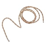 Angoily Gedrehtes Vintage Hanfseil Lampenkabel Mit Kupferkern 2-adrig 2m Dekoratives Stromkabel Für Pendelleuchten Wohn Und Esszimmerbeleuchtung