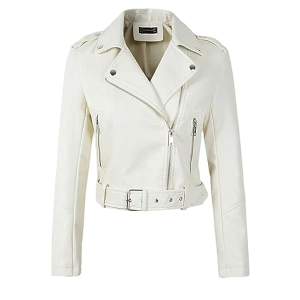 Adhdyuud Vrouwen Motorfiets PU Lederen Jassen Herfst Korte Epaulet Ritsen Jas Zwart Casual Uitloper