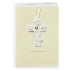Hallmark Signature Taufkarte Gelbes Kreuz