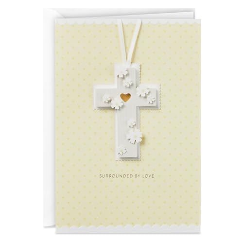 Hallmark Signature Taufkarte Gelbes Kreuz