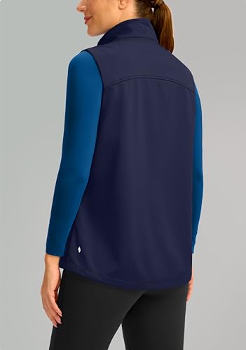 Soothfeel Women's Vest with Zipper Pocekts Lightweight Softshell Sleeveless Jacket Hiking Travel Golf Running Vest for Women - Image 6