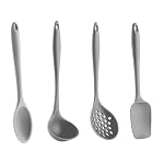 Kit de Colher, concha, espátula e escumadeira em silicone CINZA 13 31WDNd4UIeL. SL500 . SS150